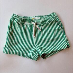 Boden Green and White Patterned Shorts